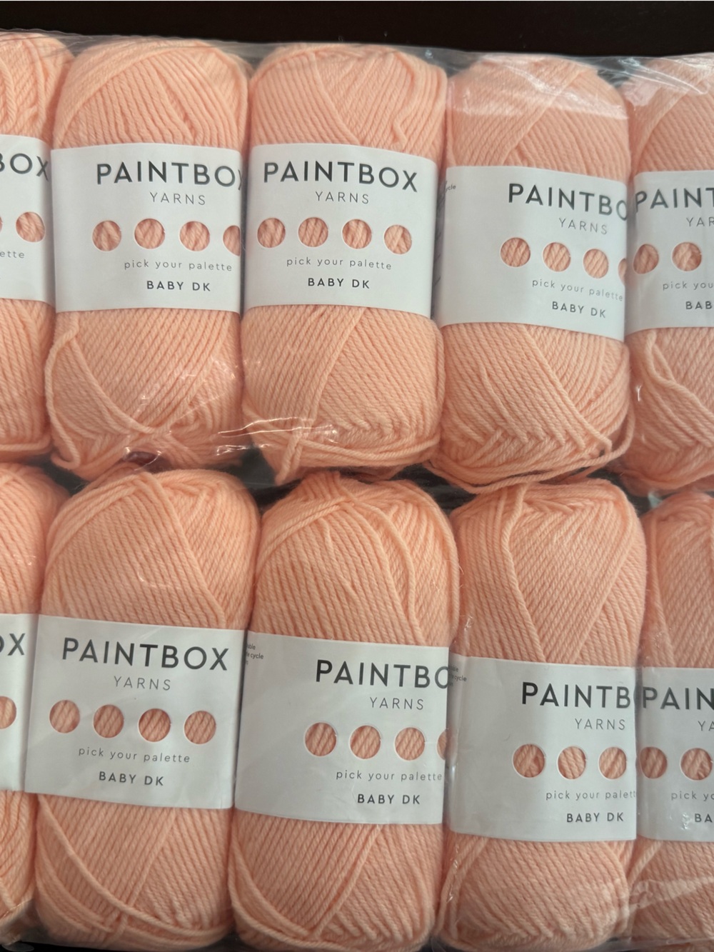 Paintbox Yarns Baby DK Yarn - Peach Orange (10 Skeins)